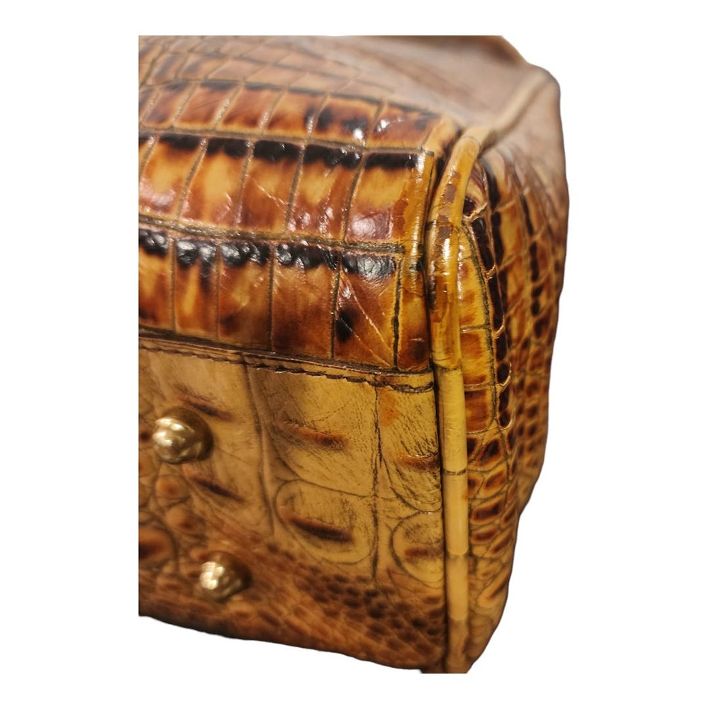 SOLD! BRAHMIN Toasted Almond Melbourne Satchel with chain shoulder strap - Picture 9 of 16